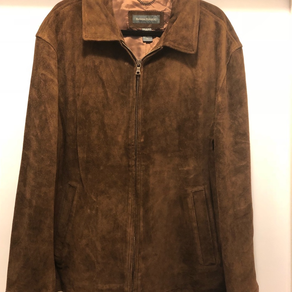 Banana Republic Genuine Leather Suede Jacket